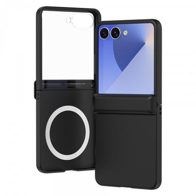 Magnetic Snap Case Galaxy Z Flip 8 7 FE 6 5 PC Hard Shell With Hinge Wireless Charging Compatible Anti-Slip