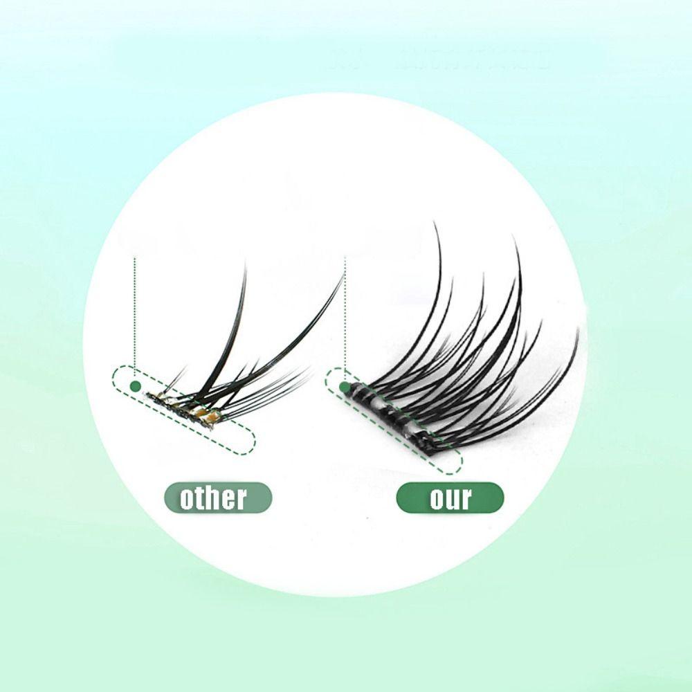 Soft Lash Individual Clusters Glue-free Lashes Self Adhesive Press on Lashes  Eyelash Extension