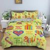 Merry Christmas Bedding Set King Queen Twin Size Duvet Cover Holiday Decorations For Bedroom