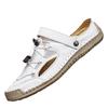 Popular Men's Hand-stitched Beach Sandals Men's Summer Casual Outdoor Mesh Breathable Cool Slippers Large Size