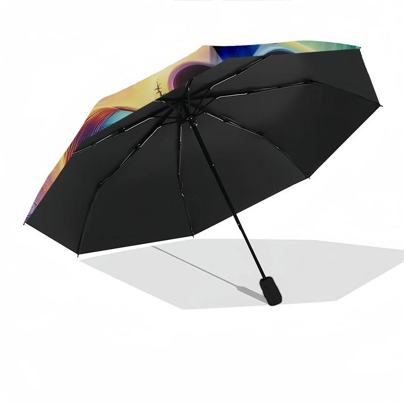 Nightmare Before Christmas, Jack Skellington Themed Automatic Opening and Closing Umbrella, Brightly Colored 8-rib Portable Umbrella, Suitab