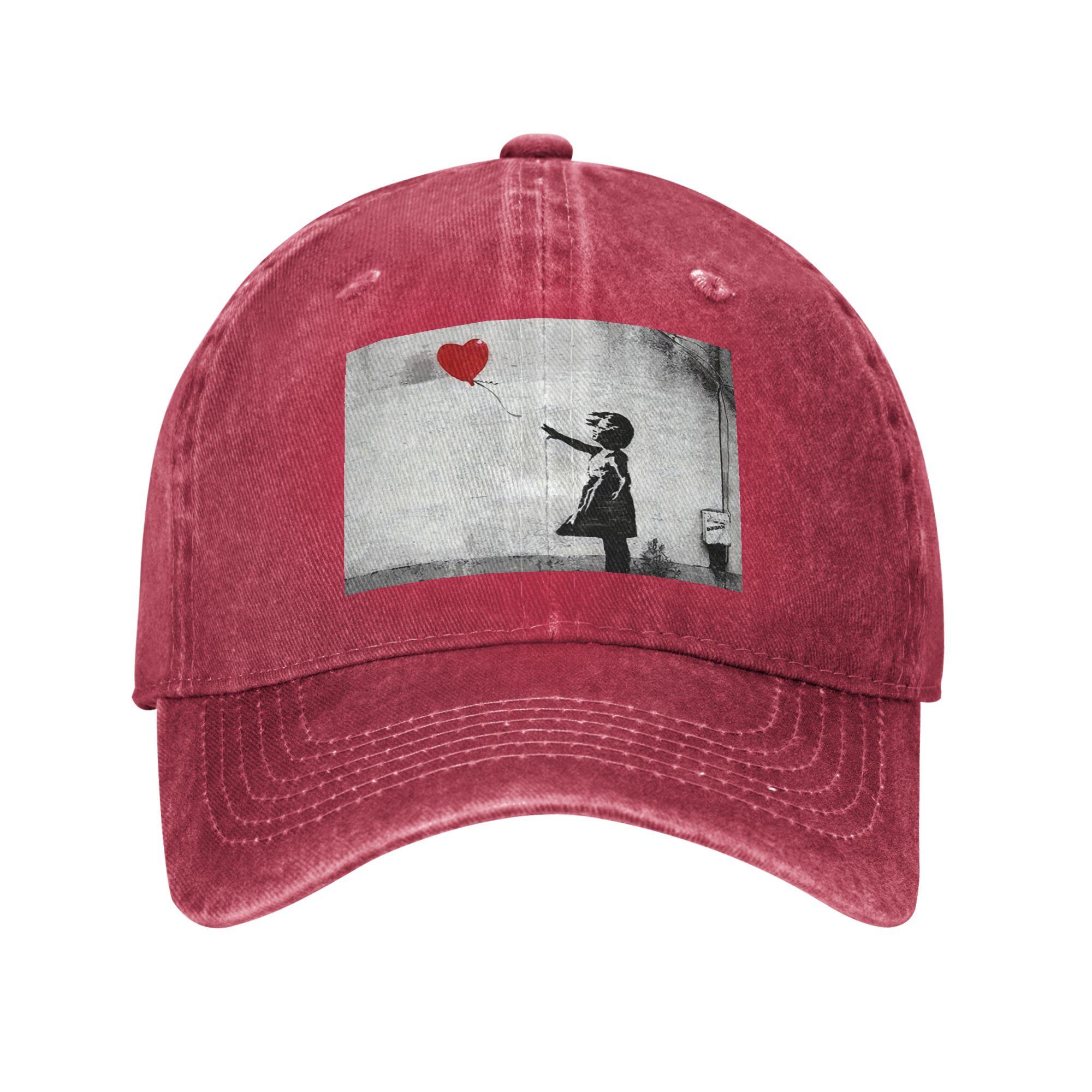 Banksy Street Pop Art Square Denim Cap Casual Baseball Caps Adjustable Hat Summer Unisex Baseball Hats One Size