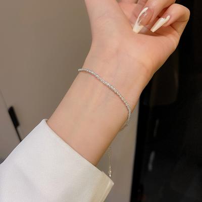 Ins Wind Sparkling Bracelet Female Spice Girl Bracelet Versatile Girlfriend Hand