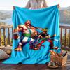 Coperta Calda in Flanella con Disegno di Asterix & Obelix, Coperta Leggera e Confortevole per Letto e Divano