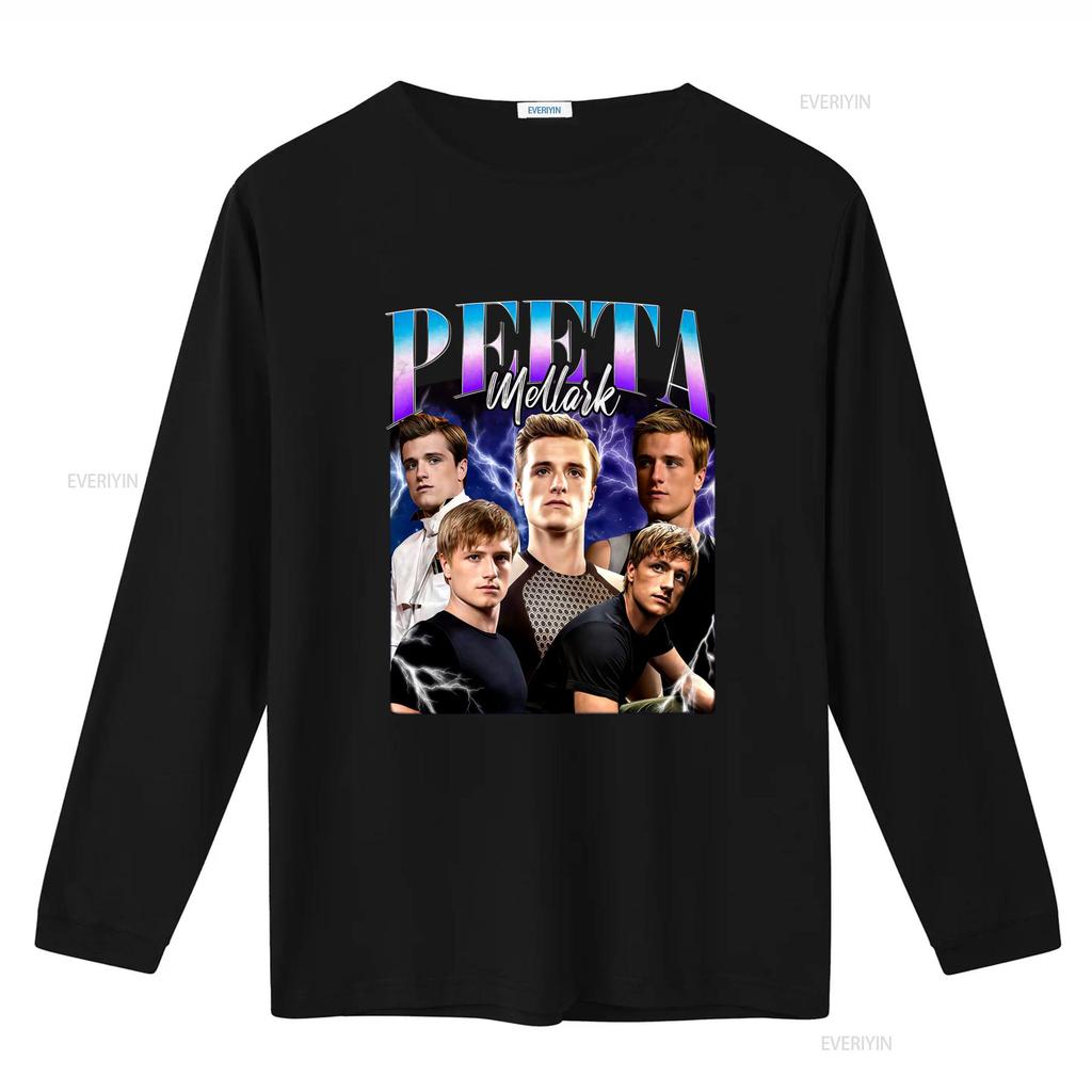 Peeta Mellark The Hunger Games Vintage T Shirt Movie Bootleg Rap Josh Hutcherson Fashion vintage Washed homme