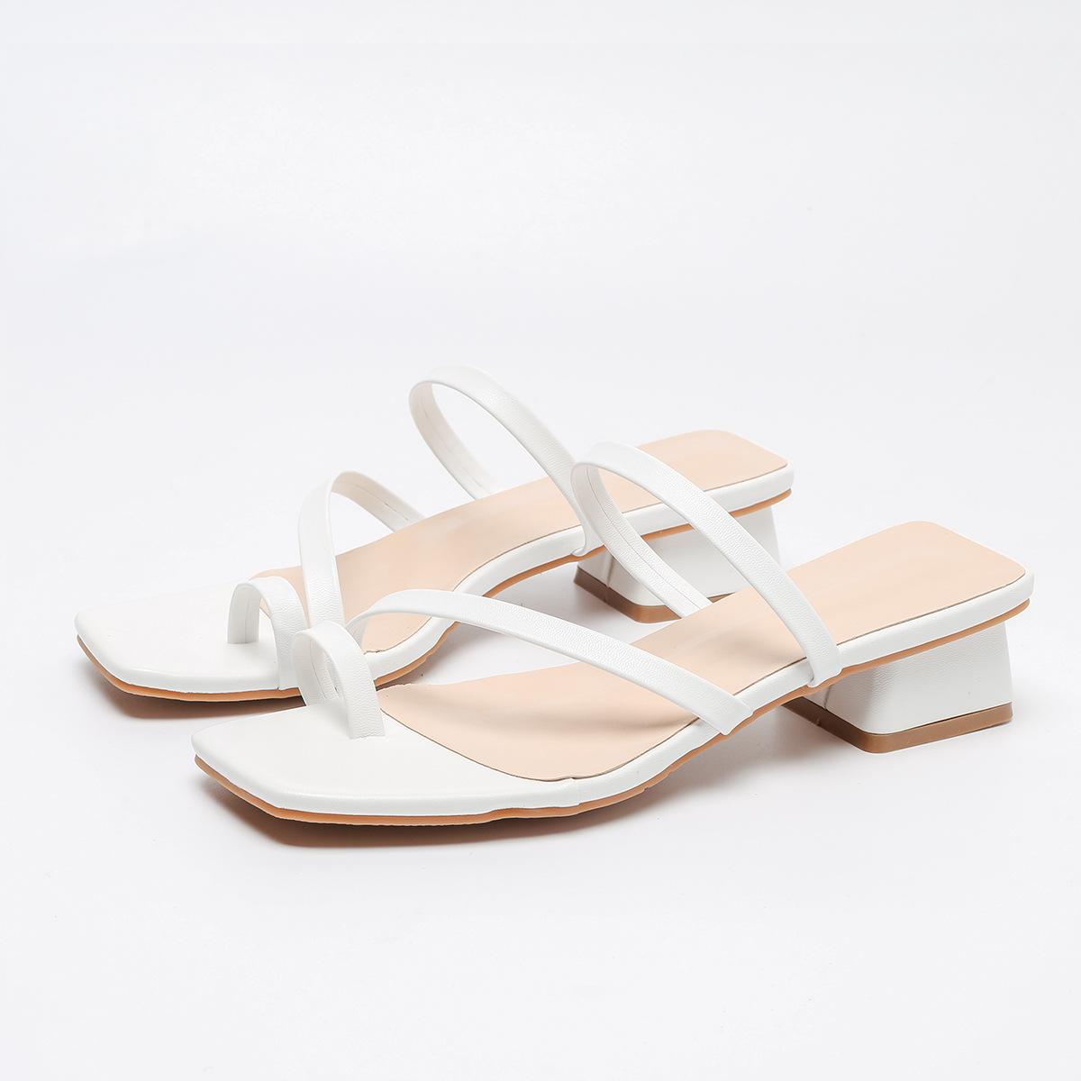 

Independent station women s shoes high heels spring and summer women s sandals women s thick heel sandals low heel summer high heels 43 белый