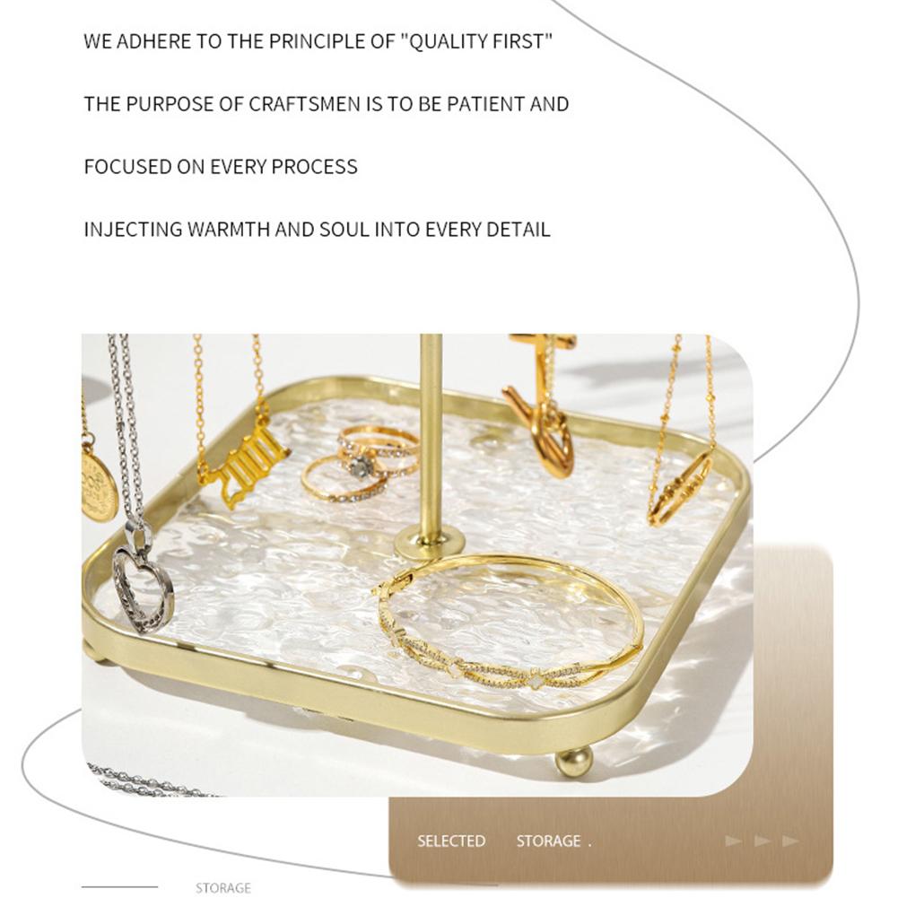 Trendy Iron Jewelry Organizer Stand For Necklace And Earrings Etc. For Easy