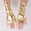 Rekbare Glanzende Vingerloze Handschoenen Armwarmers voor Dames voor Halloween Kostuum Dansfeest en Dagelijks Gebruik