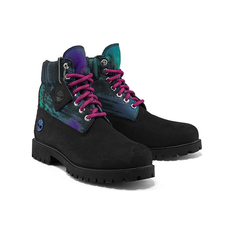 Timberland Heritage NL Sky 6 Inch Waterproof Boots 'Black Nubuck with Print' Men's A2M69001
