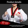 Moderne Weiße TKD Kostüme Baumwolle V-Ausschnitt WTF Karate Uniform Professionelle Atmungsaktive Taekwondo Uniformen Kinder