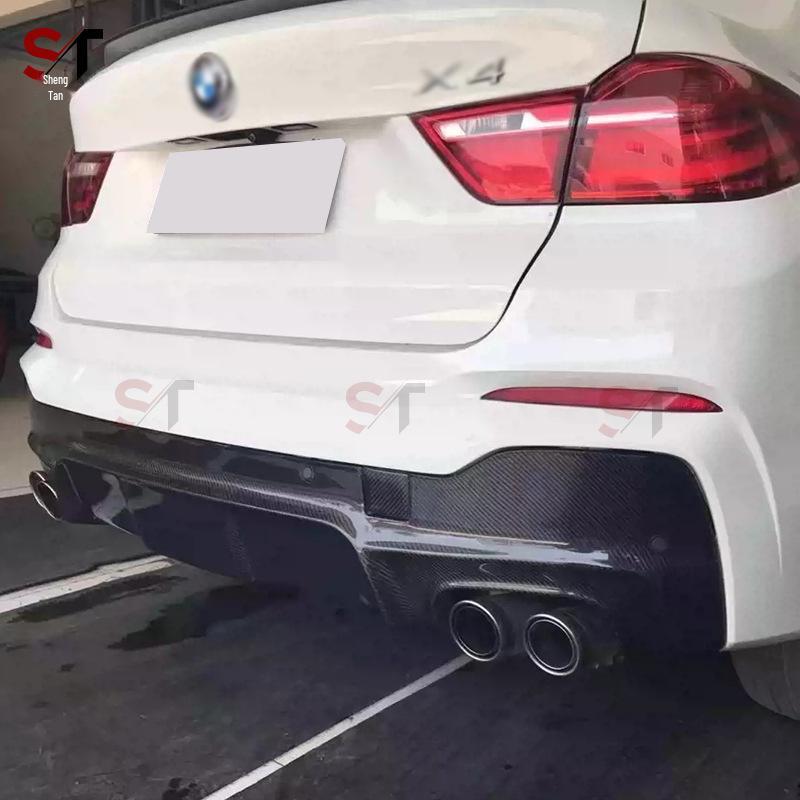 BMW X4 F26 Carbon Fiber 3D Rear Lip Diffuser Body Kit Accessory