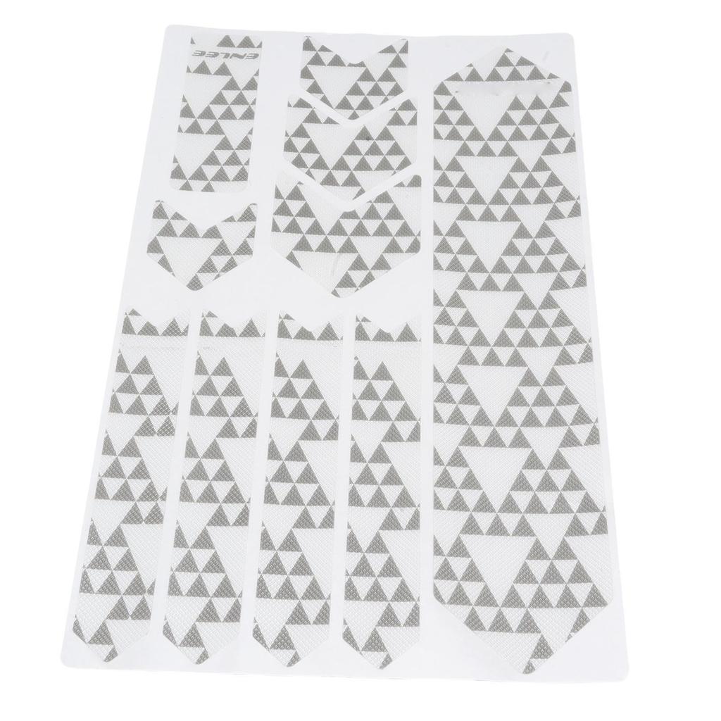 1 Set Bike Frame Protection Tape Anti Scratch Water Proof Protective Film Mountain Bike Frame Guard Grid Pattern