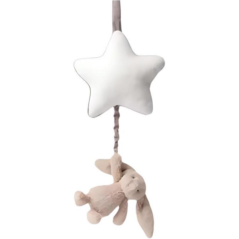 JELLYCAT Shy Series Music Pull Bell Brown and White Rabbit Cute Doll Plush Doll 28cm Height