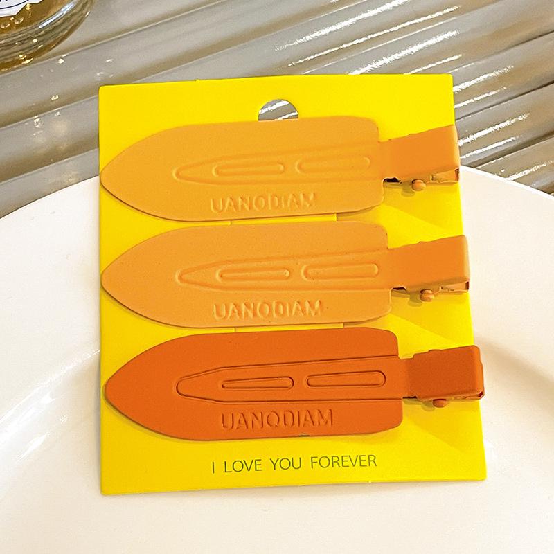 Dopamine Color Bangs Hair Clip Sideburns for Kids & Women - Duckbill Hairpin Headwear