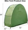 Bike Tent Storage Shed for 2 Bikes Waterproof 210D Oxford Fabric, Outdoor Bicycle Cover Shelter with Window Design