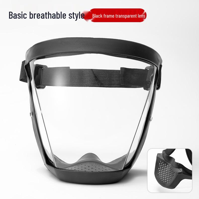 

Полукруглый защитный экран для лица из поликарбоната с полной защитой