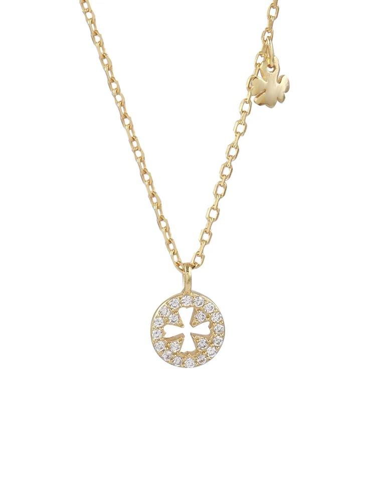 Clover Necklace Women'S Summer Lamp Luxury Niche Design Sense Clavicle Chain High Temperament Pendant Premium Durable