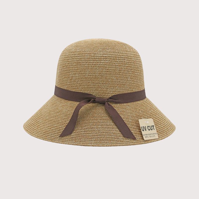 Oversized UV Sun Hat - Women's Wide Brim Straw Hat for Big Head, Celebrity Style Summer Beach Hat