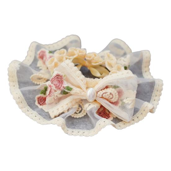 

Питомец Воротник Нагрудник Вышивка Цветок Кружево Бандана Милый Наряд Кошка Собака Бант Шейный платок Слюнявчик Аксессуары для питомцев S