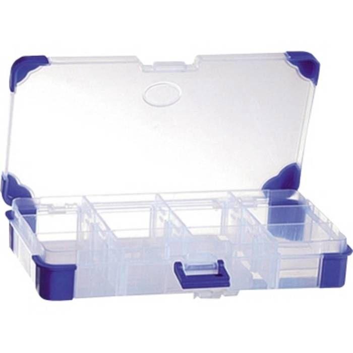 Aufbewahrungskoffer mit variablen Trennwänden VISO JAP 2011 (L x B x H) 200 x 110 x 30 mm Anzahl der Fächer: 12 1 p