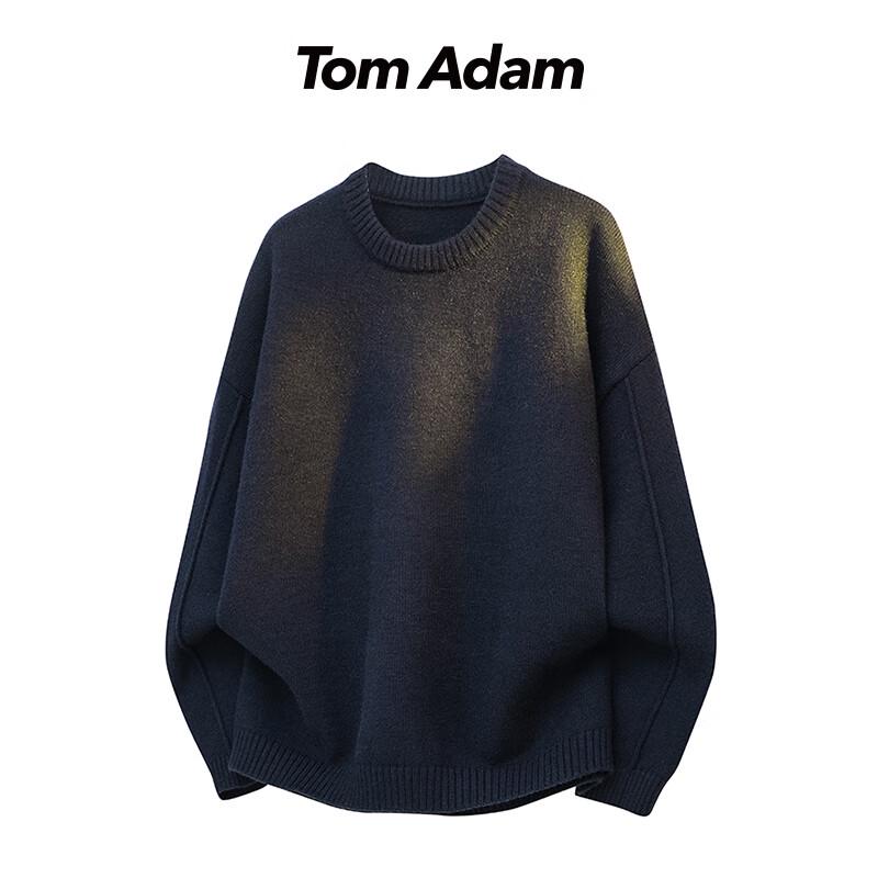 

TOM ADAM Stylish Crew Neck Knit Sweater 3XL