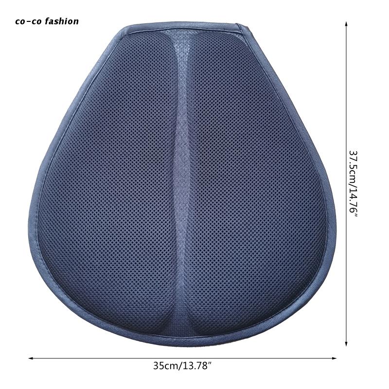 517B Motorcycle Gel Seat Cushion Breathable Heat Insulation Air Pad Cover Anti