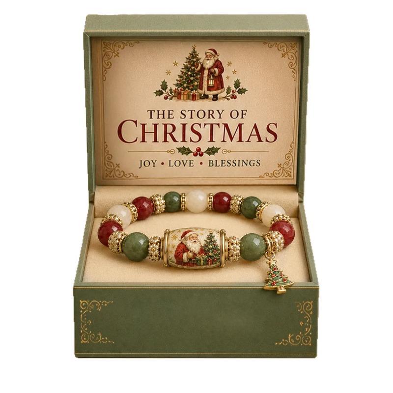 2026 Limited Edition Christmas Magic Collection Bracelet for Women Girls, Stretch Beaded Bracelets Stocking Charms, Jewelry Gift