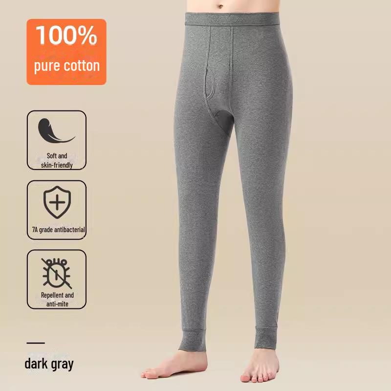 

Мужские облегающие брюки из чистого хлопка на осень для людей среднего возраста и молодежи 4XL темно серый