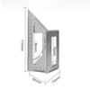Aluminiumlegering 45/90 Graden Hoekliniaal Verticale T-vormige Meter Hoekmeter Gereedschap