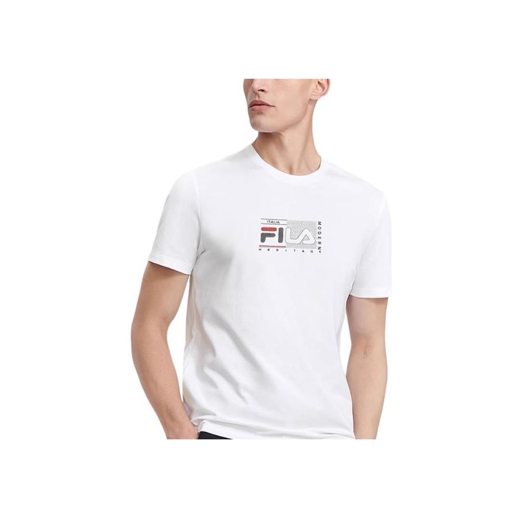 New FILA T Shirts Men's Standard White F11M321108FWT