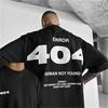 Cotton T Shirt Tee Summer Americanstyle Y2K Summer Mens Digital Letter Printed Round Short Sleeved Cotton Casual Highquality