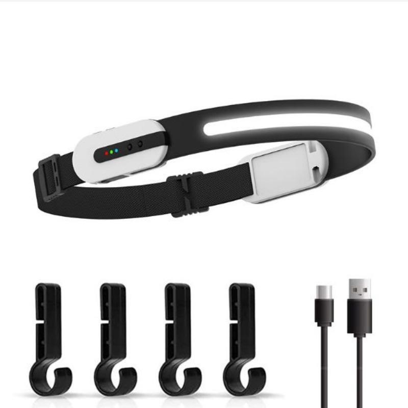 Bluetooth LED Induction Headlamp Portable COB Sensor Headlight Flashlight USB Rechargeable Waterproof Head Torch Camping Light