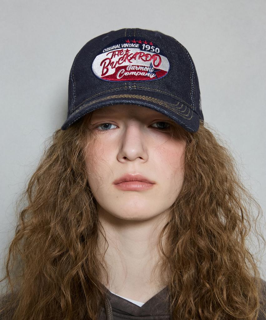 BUCKAROO Applique Patch Ball Cap Indigo