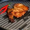 Ribbed Surface Grill Pan Round Flat Bottom Barbecue Pan Thickened Stovetop Griddle  Barbecue Steak