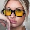 Trend Square Sunglasses Women Fashion Small Frame Luxury Driving  Sun Glasses Male Female Retro Rivet Uv400 Eyeglasses