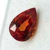 8.20 Ct Natural Ceylon SAPPHIRE Pear Shape Orange Color CERTIFIED Loose Gemstone