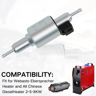 Car Diesel Heater Oil Fuel Pump 12V 24V 22ML Low Noise Air Heater Fuel Pump Pulse Metering Pump for Auto Heater 2KW 5KW 8KW