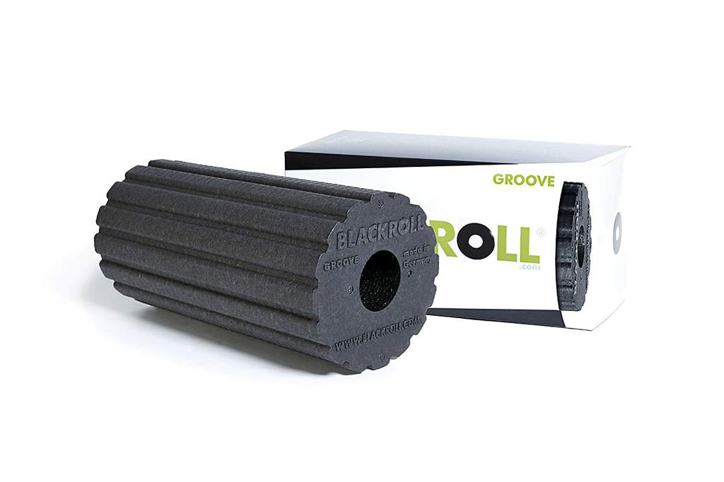 Blackroll German-made lightweight foam roller, GROOVE STANDARD, Black, 180g, 30cm x 15cm (Official Japanese Product)