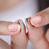 Elegant Single Row Diamond Stud Earrings for Women: Versatile Ins Style Ear Cuffs, High-End Korean Design