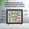 4inch Large Screen Multifunction Air Quality Monitor Including Temperature, Humidity, CO CO2 TVOC for Home