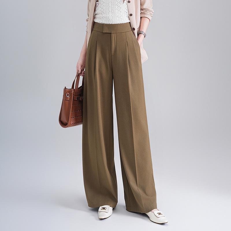 

Summer 2026 Drapey Wide-Leg High-End Pants with Slanted Pockets 26
