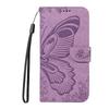 For Motorola Moto G86 5G/G86 Power 5G Case Butterfly Pattern PU Leather Folio Flip Phone Cover -  Light Purple