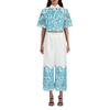 Fashionable Niche Design Two-piece Embroidered Hollowed-out Jacket High-waist Trousers Suit Women