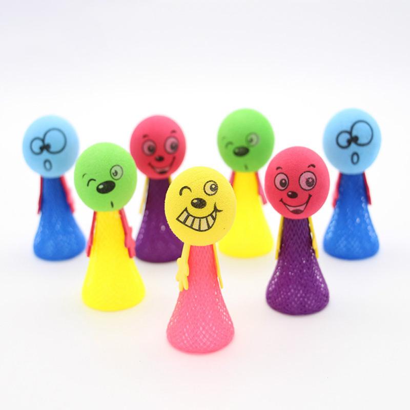 Emoji Jumping Popper Spring Toys Creative Spring Launchers Tricky Toy Cute Elf Bouncing Dolls