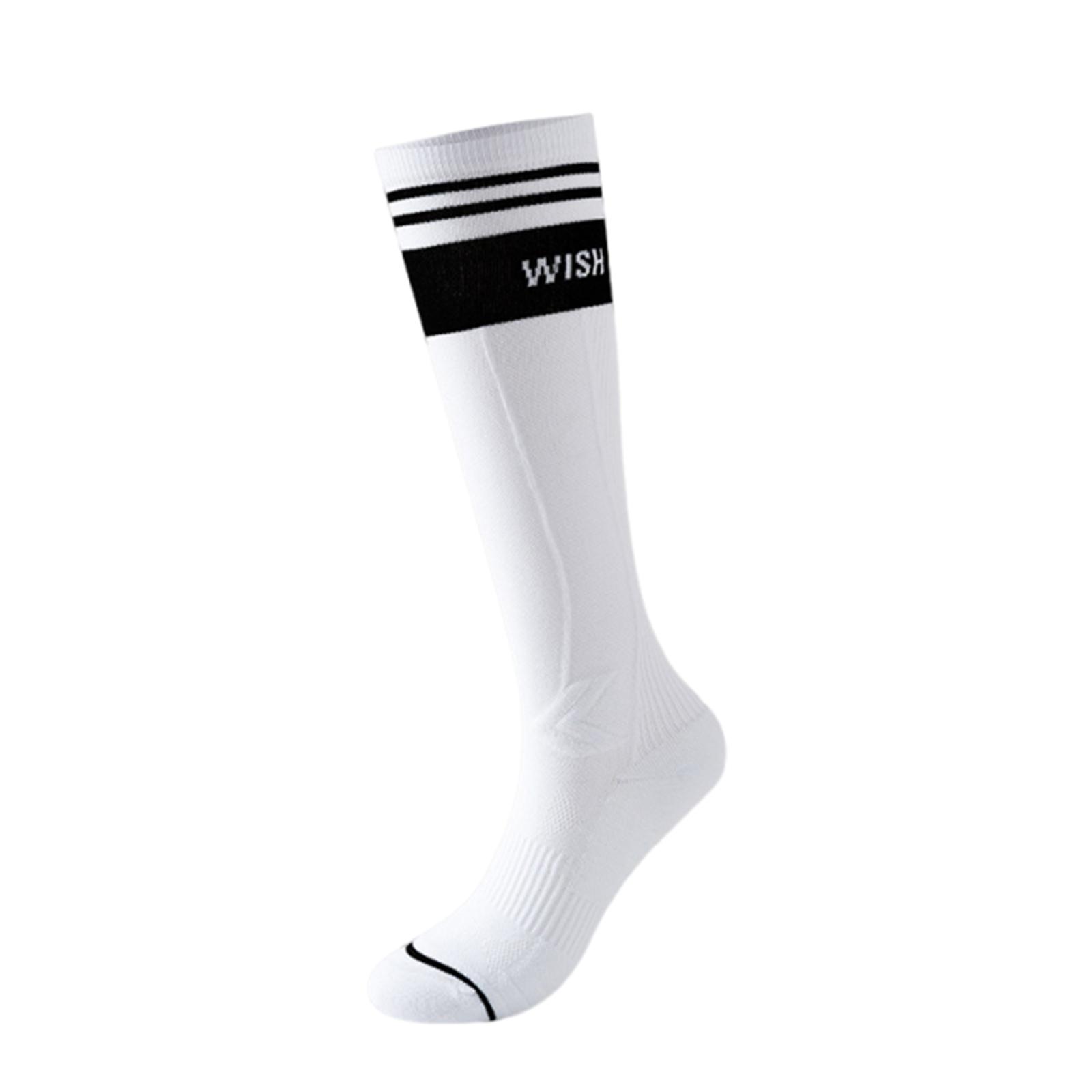 

Women s High Pressure Socks Light Breathable Quick-drying Towel Bottom Sports Socks One Size білий