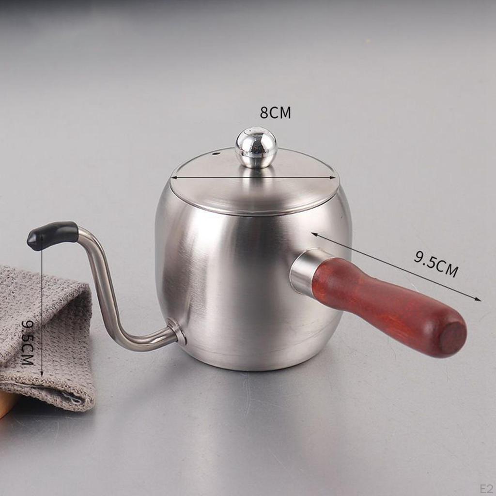 Elegant Stainless Steel Pour Over Kettle 500ml for Home