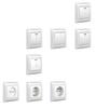 Electric 10A Flush Mounting 1/2 Gang 1/2 Way Double Pole Switch PC Material German Russian French Sockets Europe Standard Wall