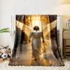 Winged Divine Figure Blanket  Printed Blanket for Living Room Bed Couch lunch break Soft Cozy Blanket for Friend's festival Gift