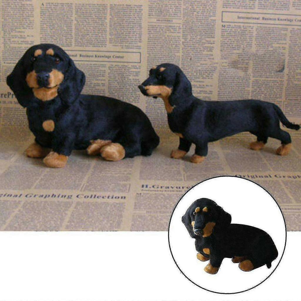 Realistic   Dog Shape Toy Dachshund Stuffed Animal Plush Doll Gift For-hao