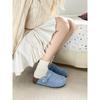 Thick-soled bag head and half slippers for women to wear in spring, ugly and cute, versatile, lazy people pedal Birkenstocks with one foot